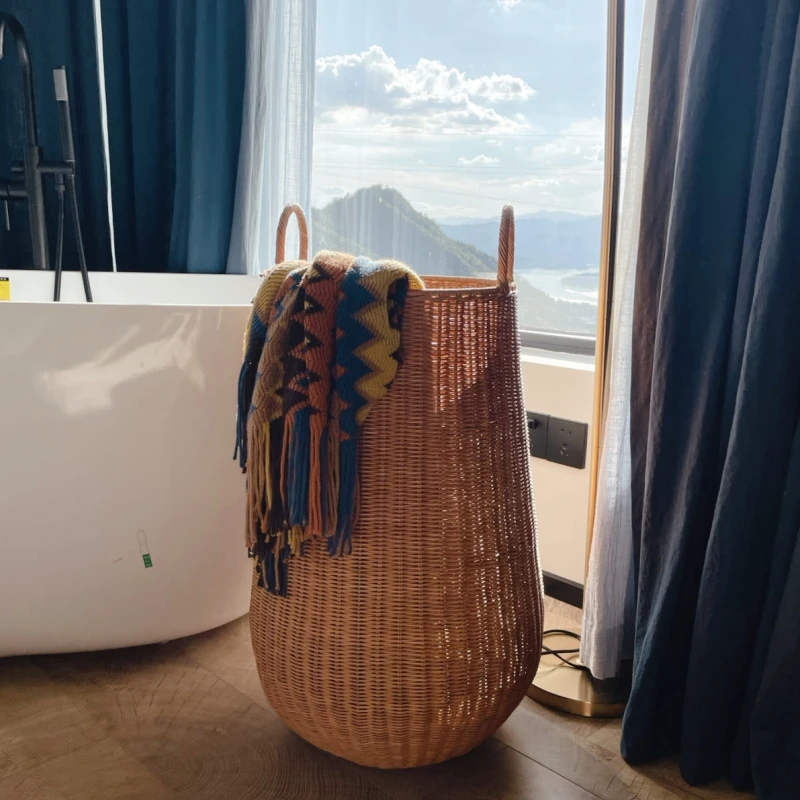Kids Yoga Toys - Mir de Rangement en Rotin de
