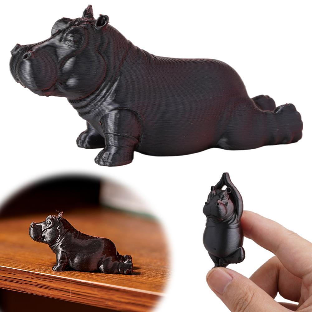 Kids Yoga Toys - Figurine créative en résine Hippopotame Yoga,