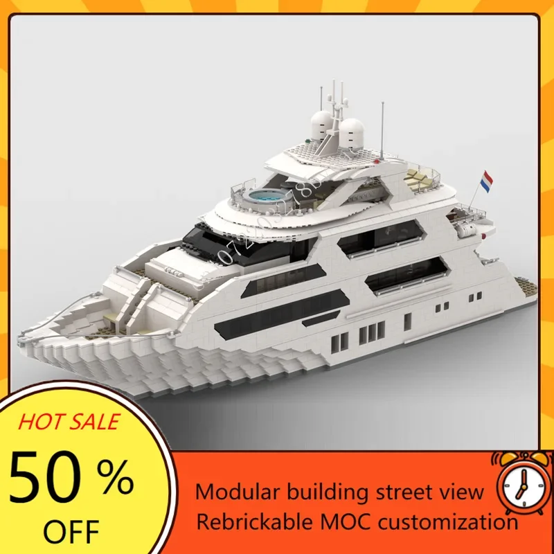 Kids Toys Xmas - 4657 pièces personnalisé MOC Super Yacht