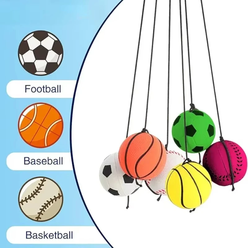 Kids Yoga Toys - Ballon élastique en éponge avec cordon