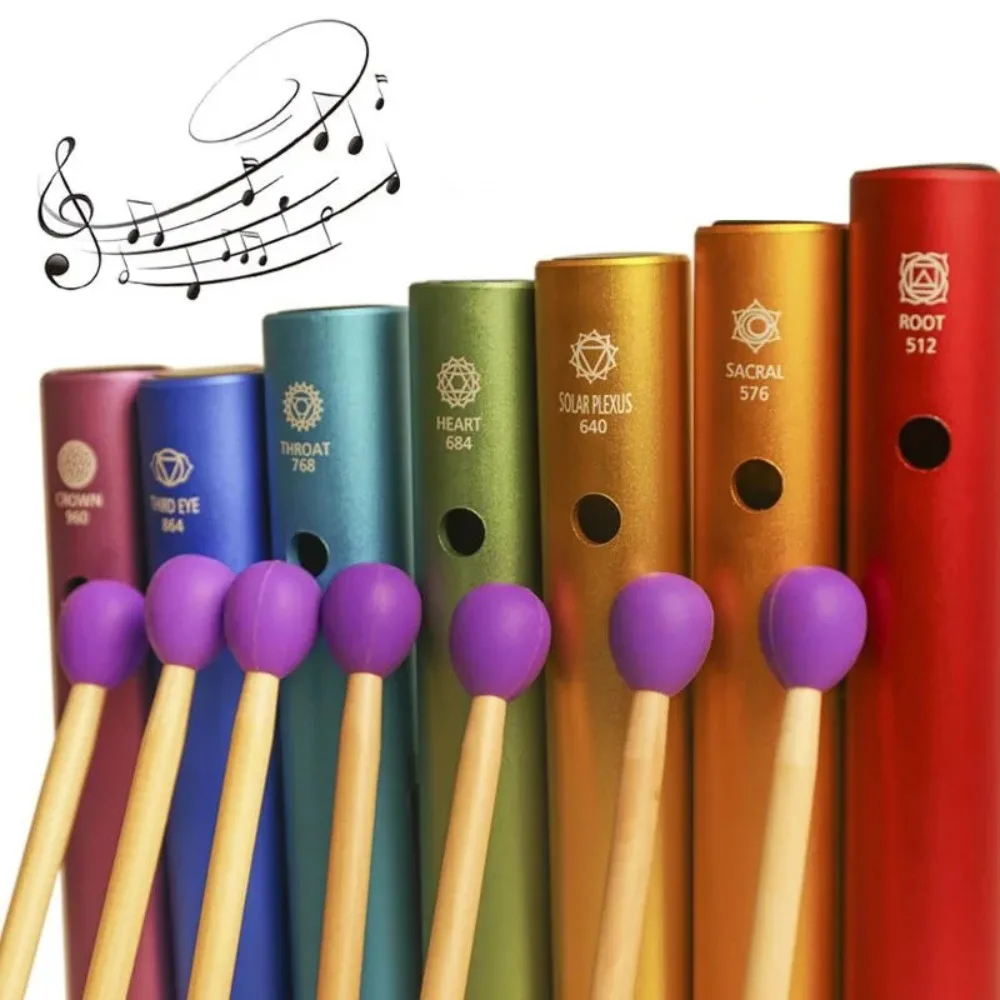 Kids Yoga Toys - Cloches musicales colorées en Tube Wah-Wah