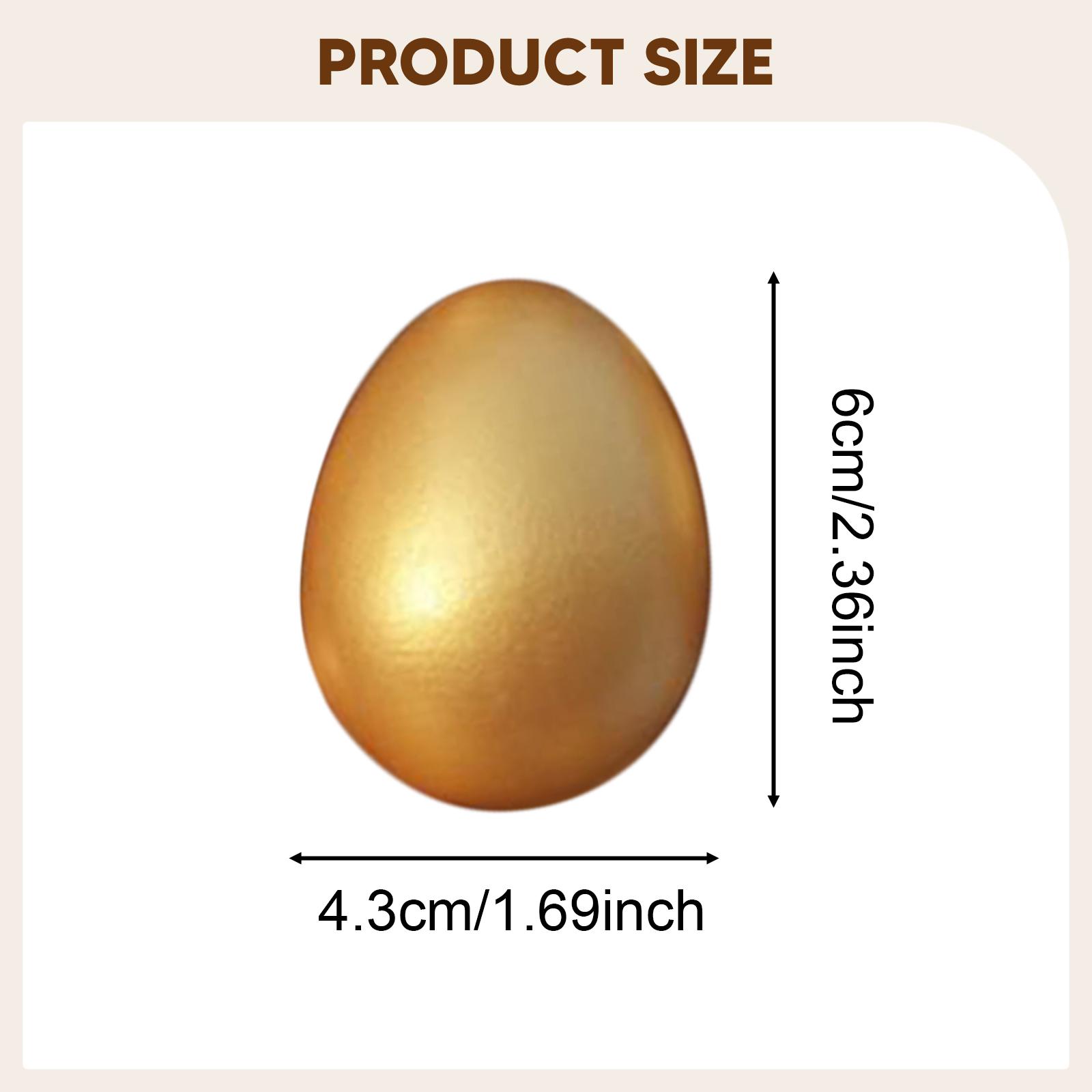 Kids Toys Play Egg - 10 pièces d'œufs de Pâques dorés