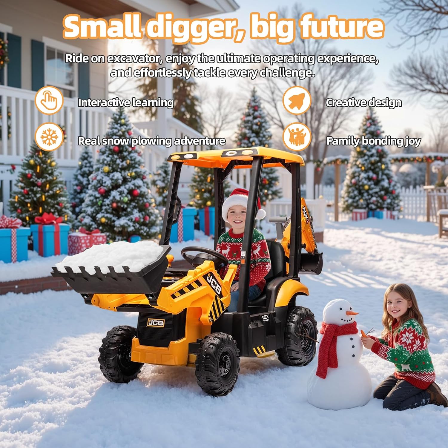 Excavatrice électrique JCB 12V - Kids Toys Jcb avis et prix